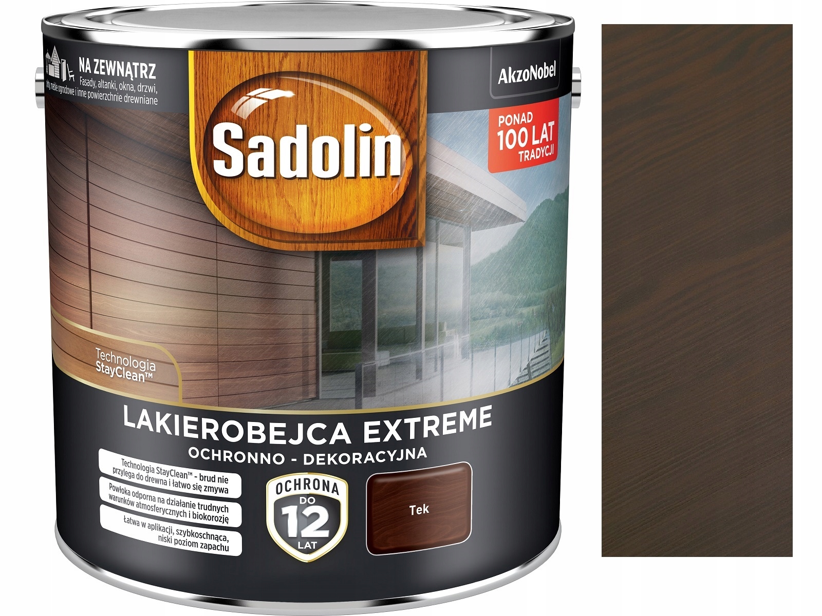 Sadolinová lazúra na vodu 4,5 l Tek
